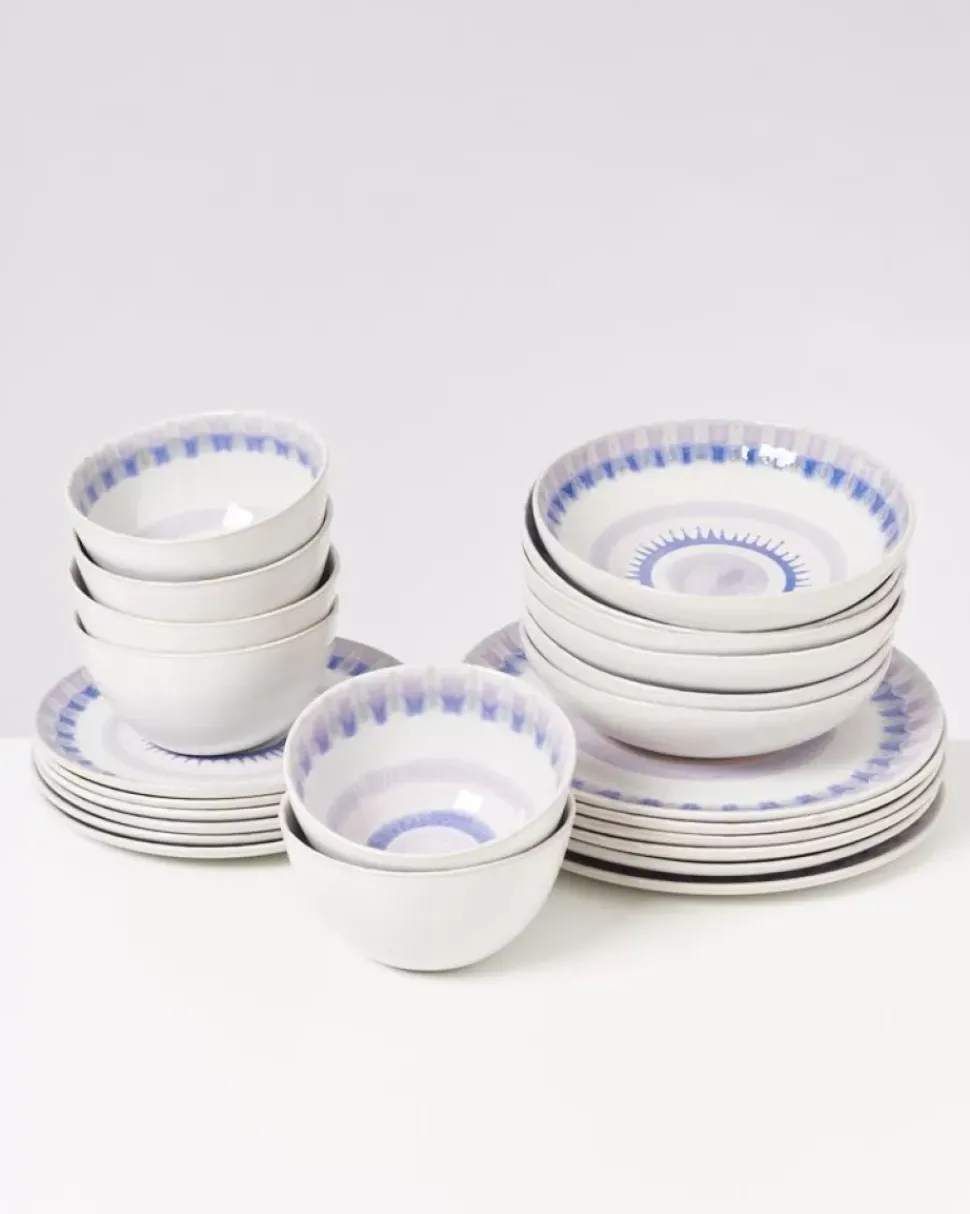 Motel a Miio Verao Lila Blau -24 Teiliges Set| Geschirr Sets