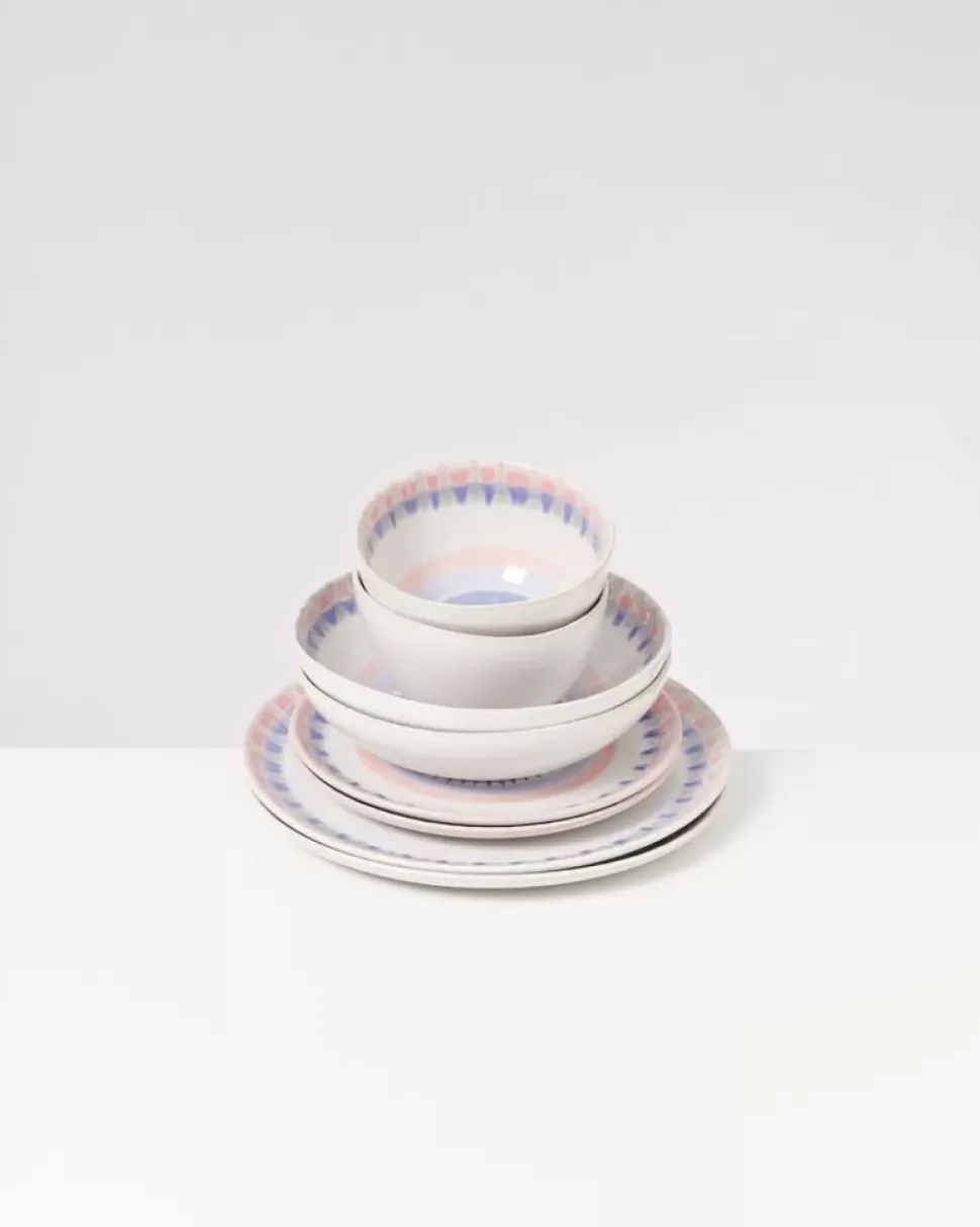 Motel a Miio Verao Rosa Blau - 8 Teiliges Set| Geschirr Sets