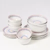 Motel a Miio Verao Rosa Blau -24 Teiliges Set| Geschirr Sets