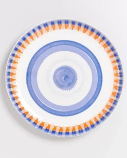 Motel a Miio Verao Servierplatte Xl Rund Blau Orange| Servierplatten