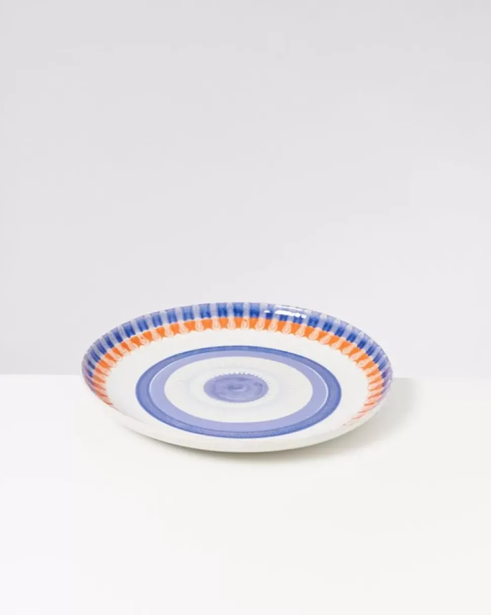 Motel a Miio Verao Servierplatte Xl Rund Blau Orange| Servierplatten