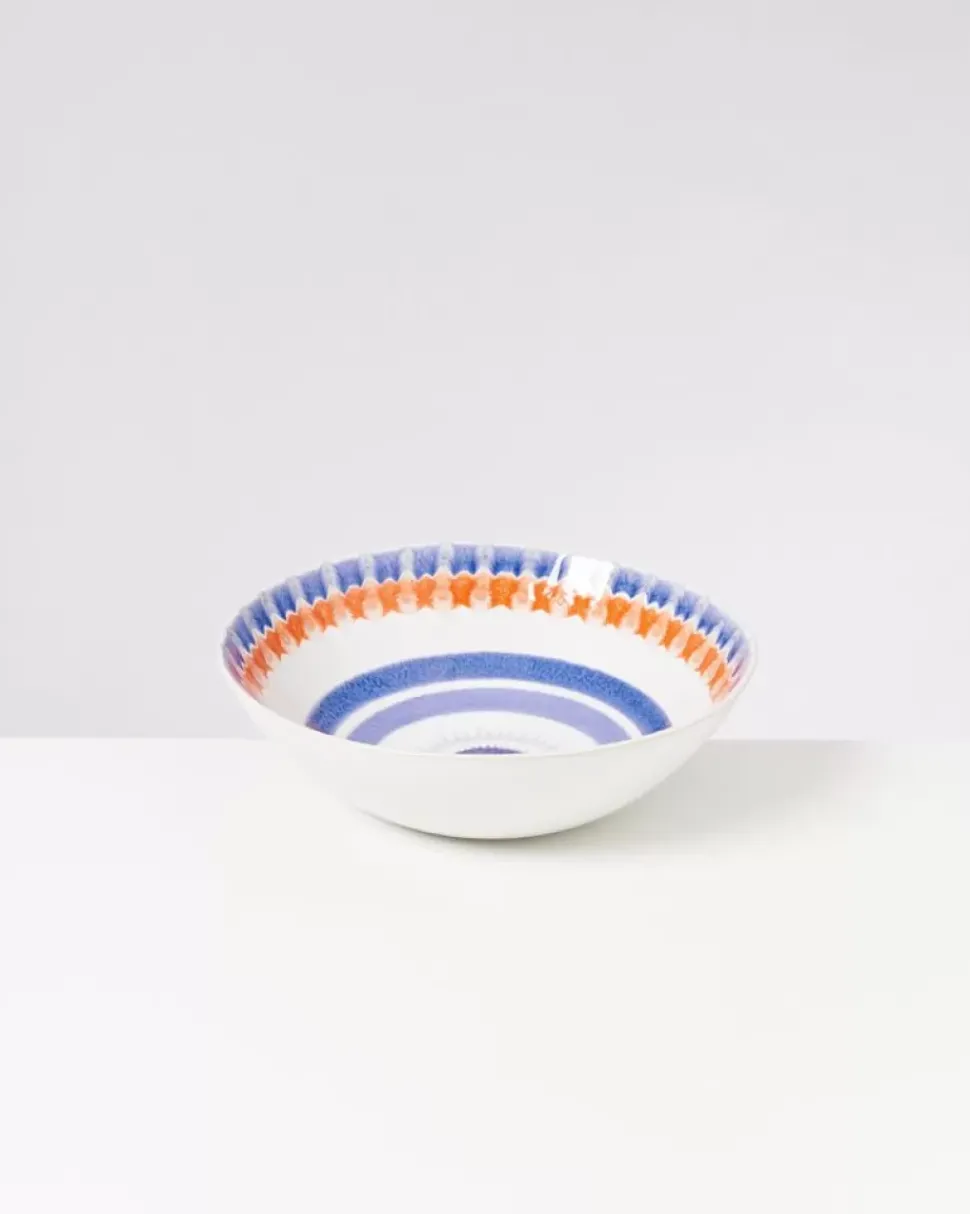 Motel a Miio Verao Servierschale Gros Flach Blau Orange| Servierschalen
