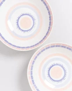 Motel a Miio Verao Servierschale Gros Flach Rosa Blau| Obstschalen
