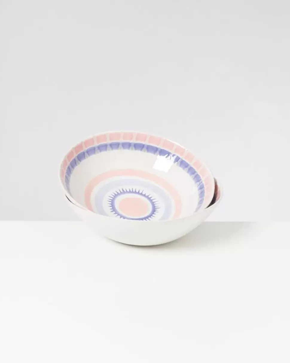 Motel a Miio Verao Servierschale Gros Flach Rosa Blau| Obstschalen